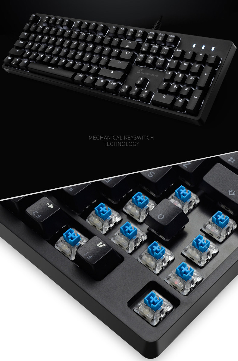 骚男外设店腹灵s138 rgb 凯华轴有线机械键盘黑轴青轴茶轴