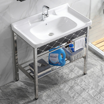 One-piece ceramic Laundry basin with washboard toilet floor holder washbasin washbasin washbasin Balcony Wash pool
