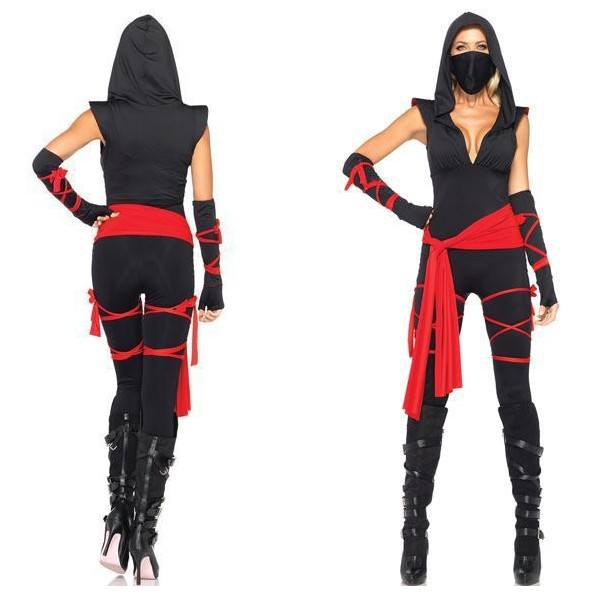 万圣节服装女杀手cosplay角斗士游戏服角色扮演服勇士服女忍者装
