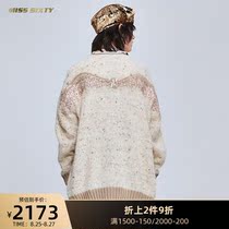 Miss Sixty Angel Wings Beaded mid-length cardigan knitted jacket Sweater female