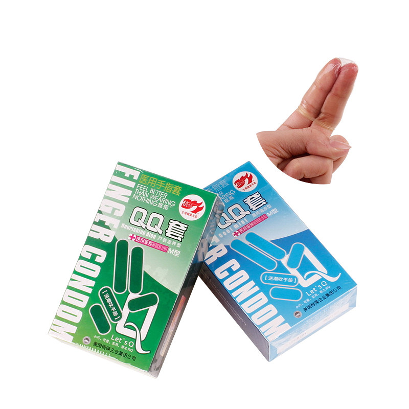 倍力乐手指套les女用性用品抠抠套 拉拉情趣用品高潮超小号避孕套