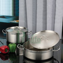Boilerplate room Kitchen Pot suit combined frosted polished stainless steel cooking pan Soup Pot Hot Pot Frying Pan