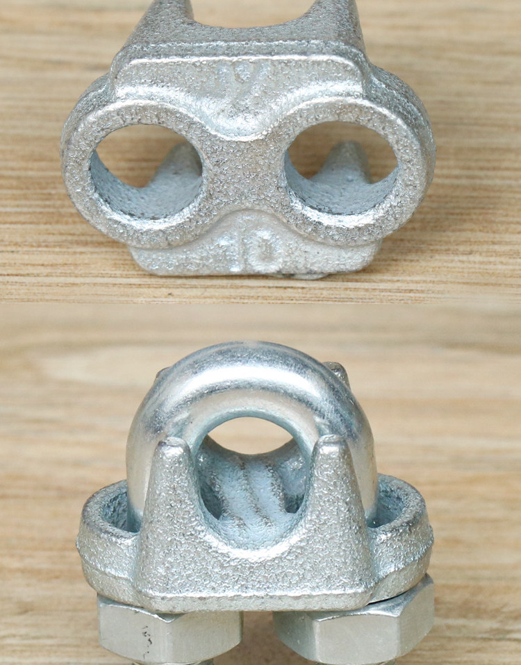 钢丝绳锁扣卡扣固定紧固电梯u型自锁扣器可调锁扣环8/10/12/13mm