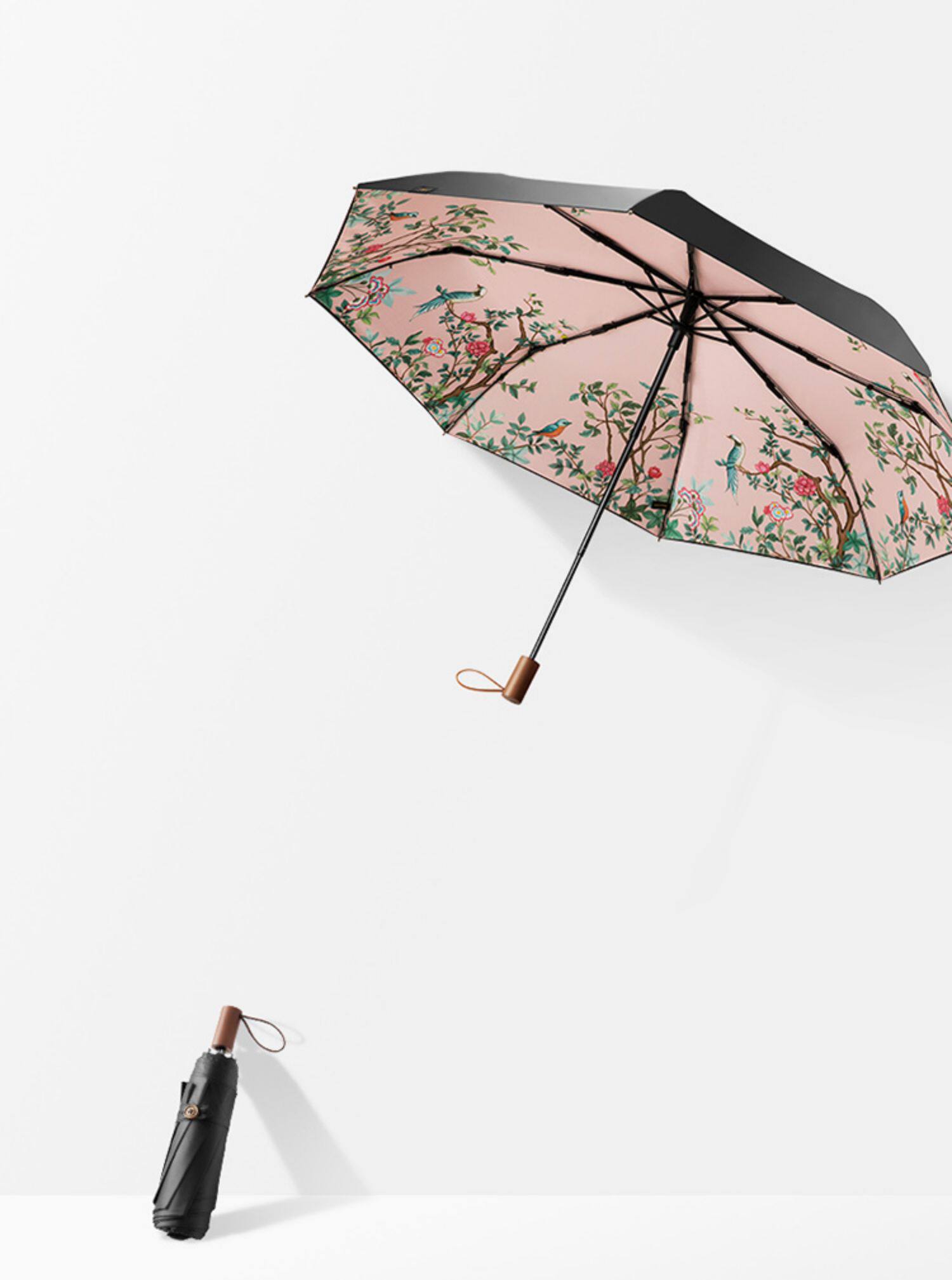 蕉下伞晴雨伞焦下太阳伞遮阳伞防晒防紫外线小黑伞雨伞女晴雨两用