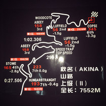 Car stickers Track car stickers Reflective racing track stickers Personality map pull flower rear window rear windshield decoration stickers