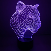 Leopard 3d small night light plug-in electric touch 7 colour discoloration night atmosphere light Bedroom bed head lamp Bar decorative table lamp