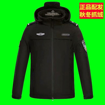 Duty stormtrooper jacket soft shell black autumn and winter fleece waterproof windproof velvet Traffic standard allotment suit