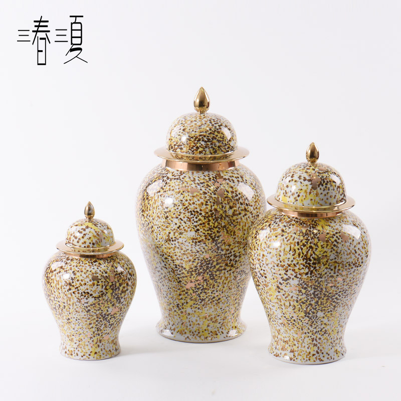 New Chinese style ceramic furnishing articles pass reveal ark, wine porch decoration ideas general pot vase soft outfit decoration coloured drawing or pattern