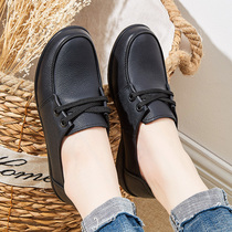 Mothers shoes soft female comfortable flat non-slip elderly shoes middle-aged womens shoes in the elderly shoes leather old shoes