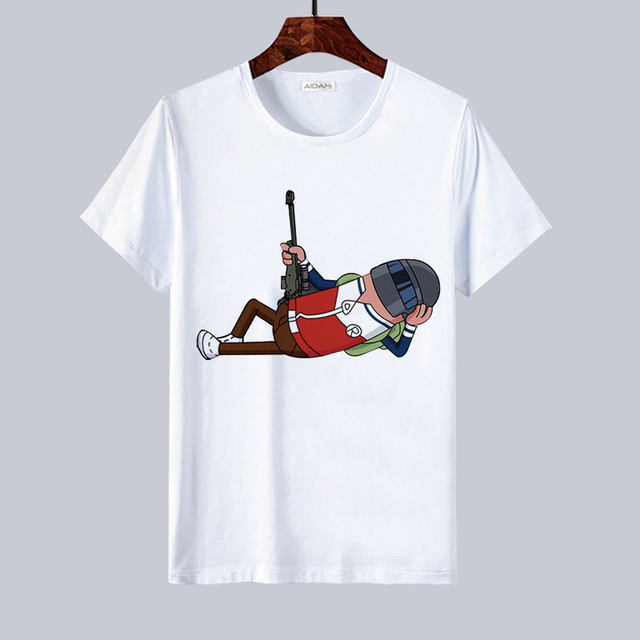 Anime sausage party eating chicken game around short-sleeved t-shirt children primary and secondary school students parent-child clothes men and women Anime sausage party eating chicken game around short-sleeved t-shirt children primary and secondary school students parent-child clothes men and women