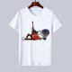 Anime sausage party eating chicken game around short-sleeved t-shirt children primary and secondary school students parent-child clothes men and women Anime sausage party eating chicken game around short-sleeved t-shirt children primary and secondary school students parent-child clothes men and women
