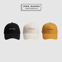 Couple hat Korean version of casual wild milky white hard top curved eaves baseball hat female Harajuku trendsetter cap male