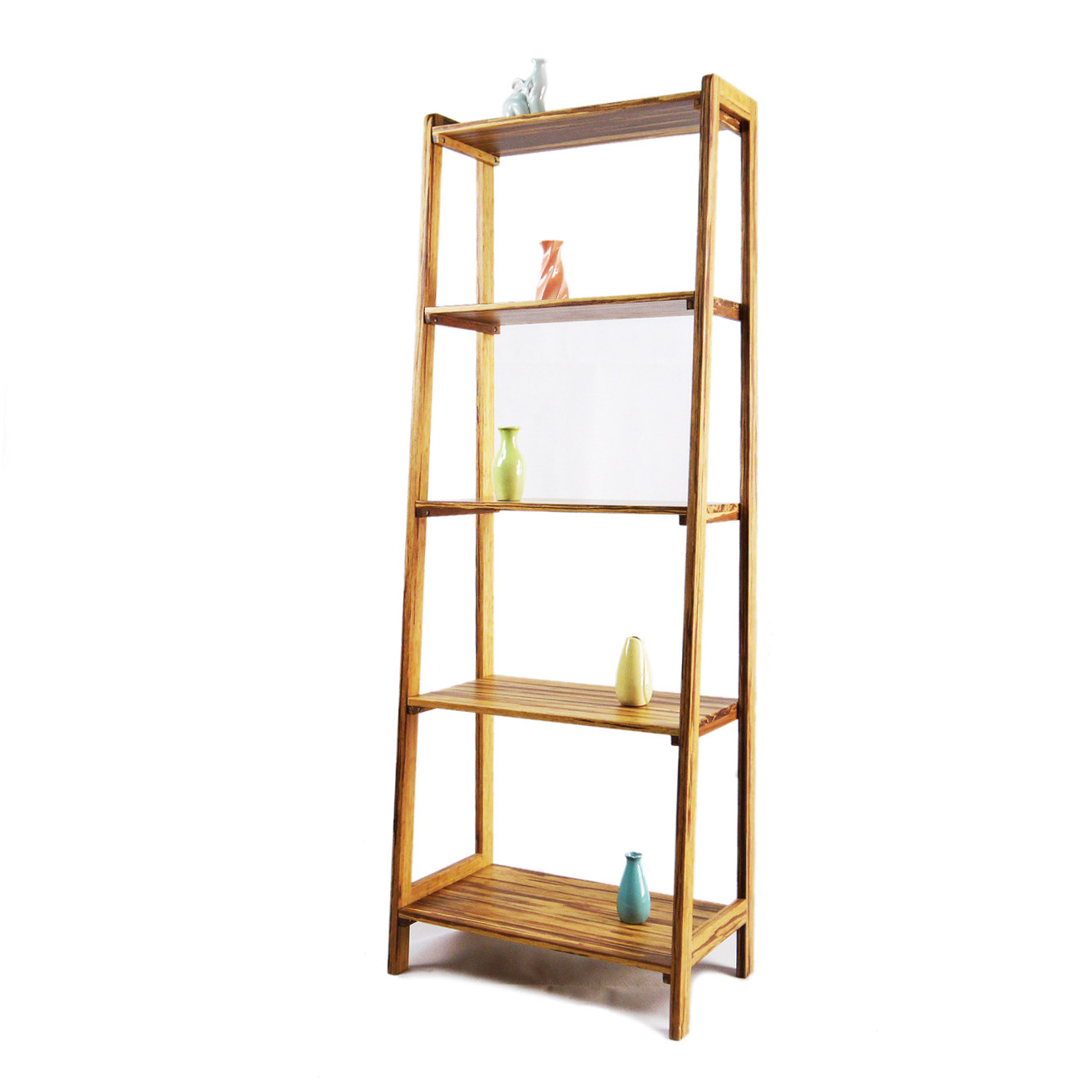 祥竹 竹架子客厅书架实木杂物收纳架储物架浴室置物架落地多层架