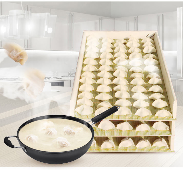 Форма для лепки пельменей 饺子盒天然青竹锅盖包饺子器冰箱保鲜收纳盒冻饺子不粘面饺子帘 Форма для лепки пельменей 饺子盒天然青竹锅盖包饺子器冰箱保鲜收纳盒冻饺子不粘面饺子帘