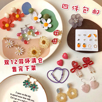 Clearance simple earrings High sense temperament sweet earrings female super fairy Net red earrings 2020 New Tide