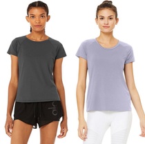 Alo spring summer loose soft Yoga Yoga Short Sleeve T-shirt Pulse Short Sleeve