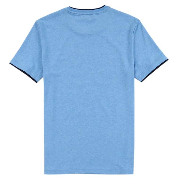 @真维斯男装 2015夏装新款	时尚弹性舒适圆领印花短袖T恤