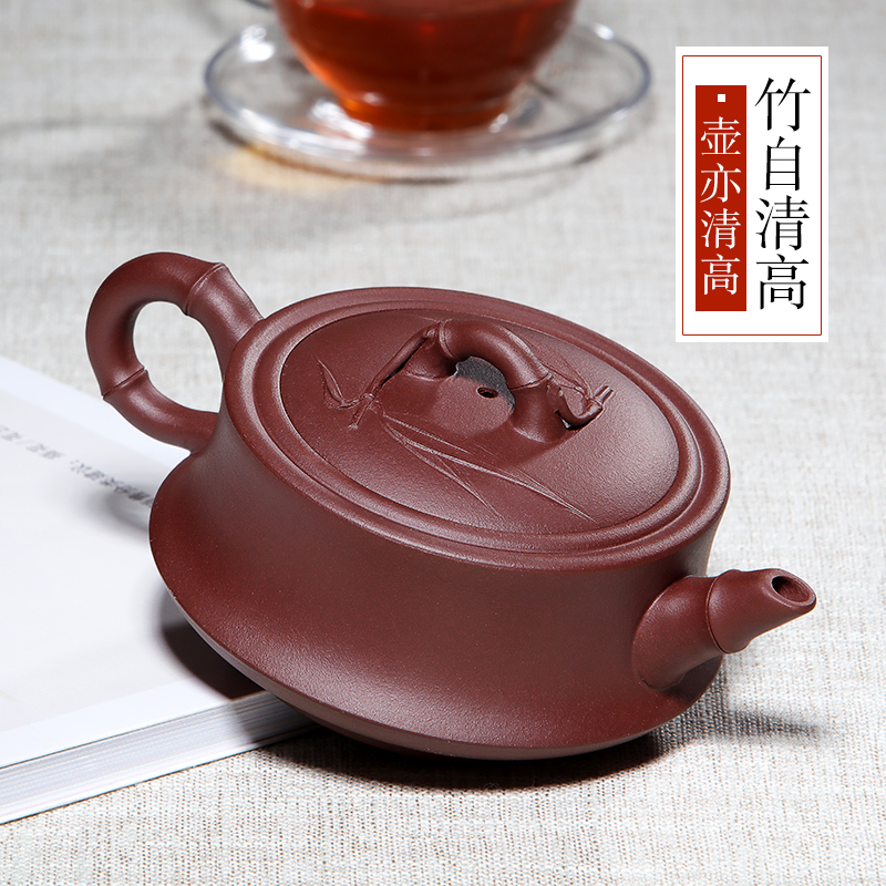 Mingyuan tea pot of yixing are it by pure manual undressed ore the qing cement bamboo pot teapot tea tea set