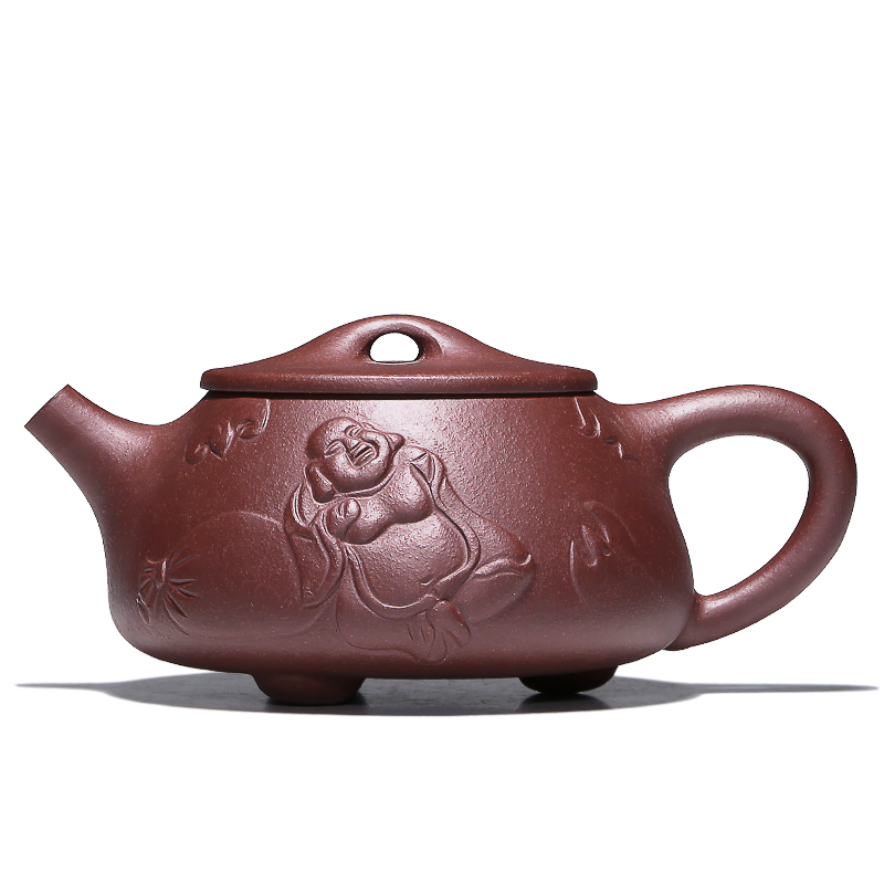 Mingyuan tea pot of yixing it pure manual famous stone gourd ladle pot pu tai - household kung fu tea tea set