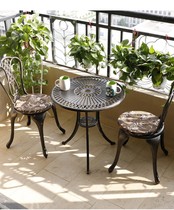 Three pieces of small tea set for balcony tables and chairs The European garden terrace recreated aluminum chairs outdoor