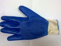 Nylon Ding Qing Glue Gloves Ding Qing hanging rubber gloves with rubber nylon gloves Labor protection gloves