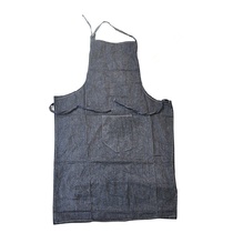 Denim wear-resistant apron work apron electric welding apron kitchen clean dust-proof and high-temperature apron