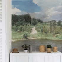 Oil painting background series hometown European style simple background wall bedroom living room large custom wallpaper mural wall painting