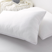 Full Cotton Hotel Anti-Mite Plume Pillow Without Fluorescent Agent Machine Wash Slow Rebound Hotel Soft Fiber Pillow Inner