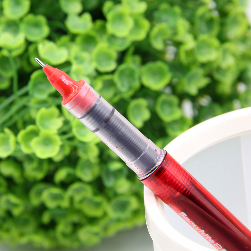 白雪x66可换芯全针管型直液式水性签字笔学生办公中性笔走珠笔