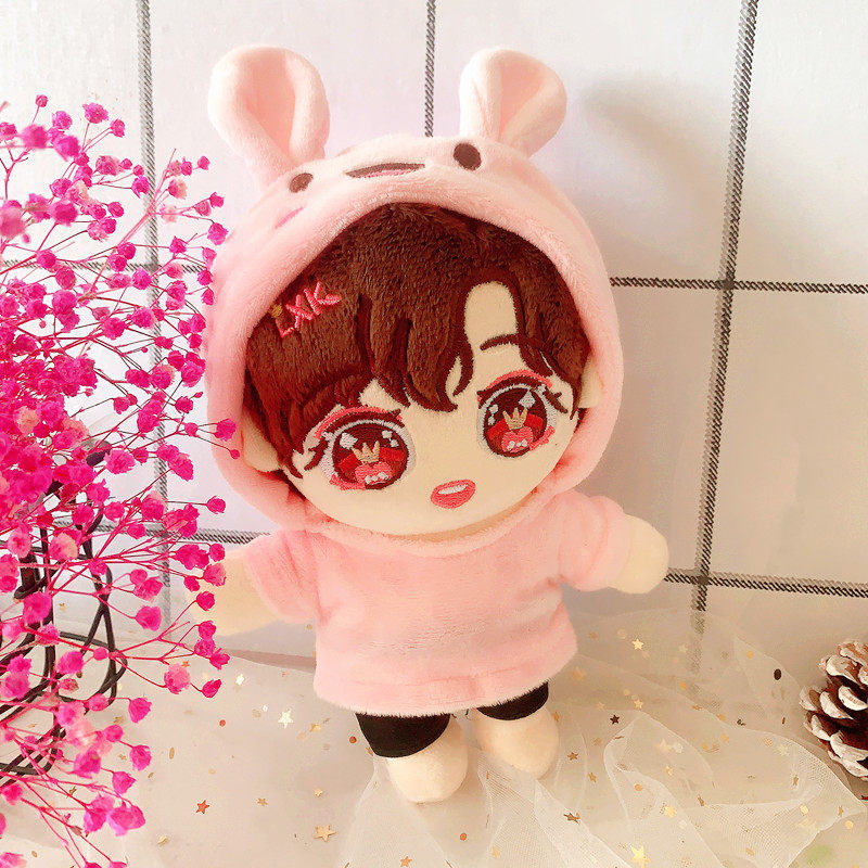 蔡徐坤玩偶人形明星公仔20cm娃衣服布偶可换衣服的娃娃毛绒玩具