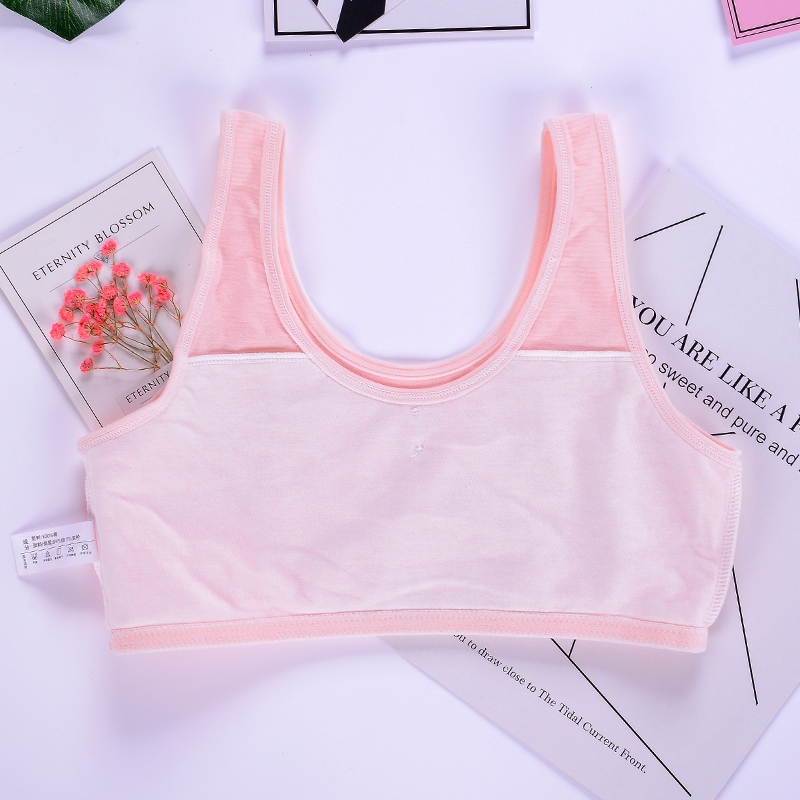 Junior high school girls underwear vest 14-15-16 years old developmental teenager girl big boy Korean version of cotton bra