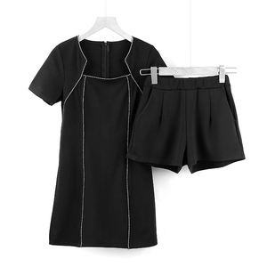 New Hepburn black shorts fashion suit dress