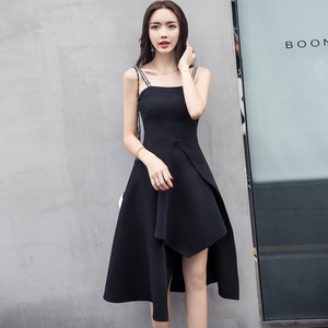 A-line Japanese and Korean Slim New suspender dress