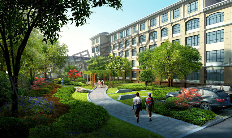 2019室外景观ps效果图psd分层后期素材 公园广场建筑配景苏州园林