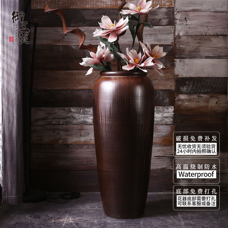 The Big vase furnishing articles living room European - style ceramics Big vase landing Chinese style household hotel furnishing articles flower arrangement