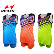 Hayes 8002 Track and Field Clothing Mens and Womens Sports Set Running Clothing Track and Field Vest Shorts Short Distance Running Training