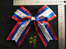 Cheerleading cheerleaders aerobics dance volume more discount headgear bow hair jewelry rose Red Blue White