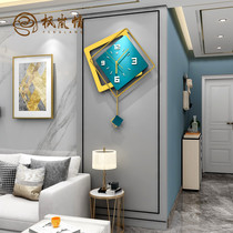 Fenglan love net red clock light luxury living room wall clock fashion simple personality creative hanging watch decoration clock Wall