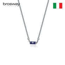 Brosway European and American fashion personality Seven Seas flag titanium steel necklace male pendant pendant clavicle chain send boyfriend gift