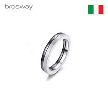 brosway European and American brands light luxury fashion personality trendsetter ONE series simple ring ring mens counter with the same
