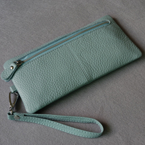 Small Round Elephant Bull Leather Wallet Original Classic Long Cash Cow Leather Mobile Phone Bag Zero Wallet Retro Versatile Card Bag Men