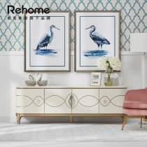 Meike Meijia rehome Champs Light Dance TV Cabinet Storage Drawer Coffee Table Coffee Table Side Corner Table French Solid Wood