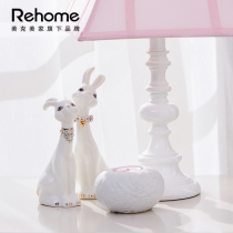 Meikmei home decoration ornaments living room set creative cute rabbit dog home accessories