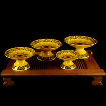Buddhist Supplies Tang Caired Ceramic Buddha for fruit tray Gong Dish Tribute Dish Home ceramic Buddhist Pendulum Pangkongo Candy plate