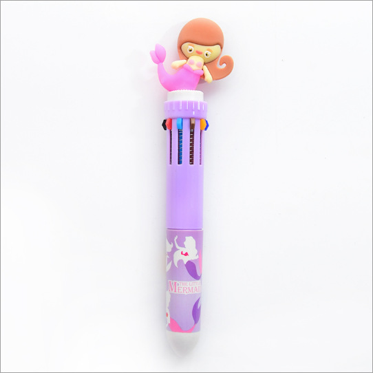 net red korean ten-color color ballpoint pen multi-color cute creative press girl multi-function student with 10-color pen