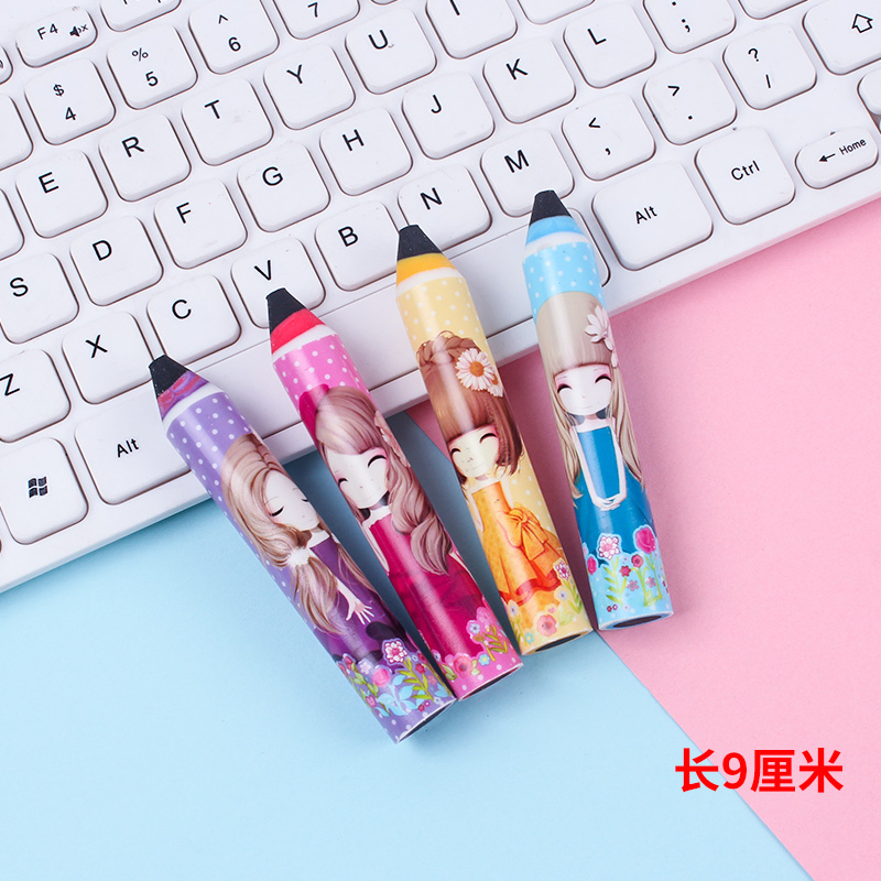 cartoon rainbow pencil eraser school supplies colorful eraser large rubber stationery wholesale