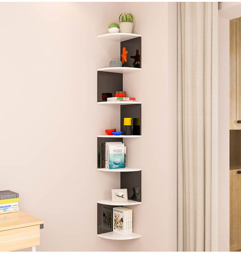 supply wall shelf corner bookshelf wall hanging w