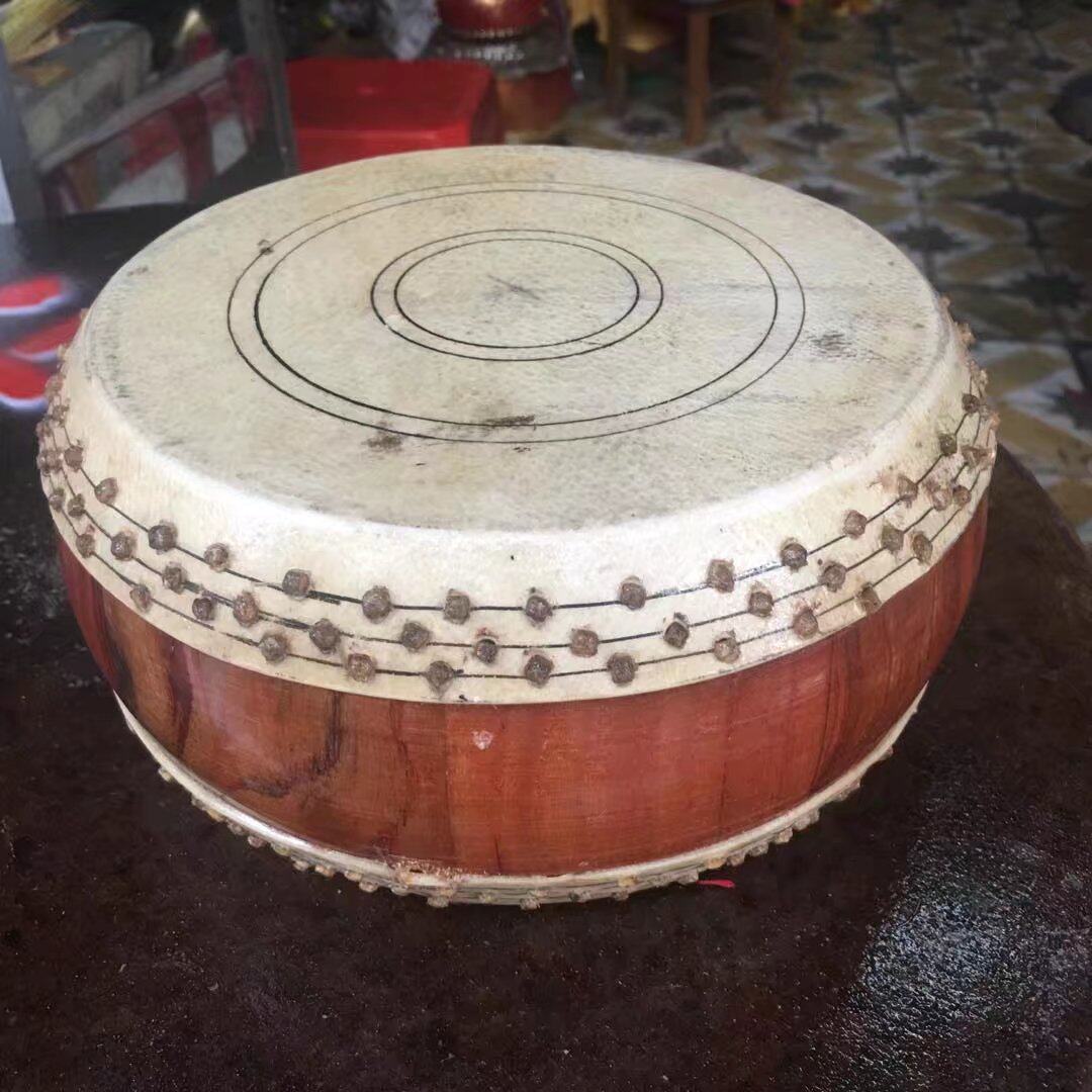 6寸 8寸竹钉鼓 牛皮堂鼓原木色 白坯堂鼓 川堂鼓汉鼓 佛教 道教