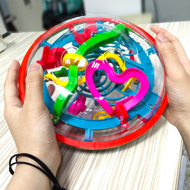 3d立体迷宫球魔方小学生迷你重力迷宫玩具走珠儿童益智魔幻智力球