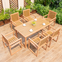Outdoor table and chair leisure combination outdoor terrace balcony Villa outdoor garden courtyard aluminum alloy table and chair